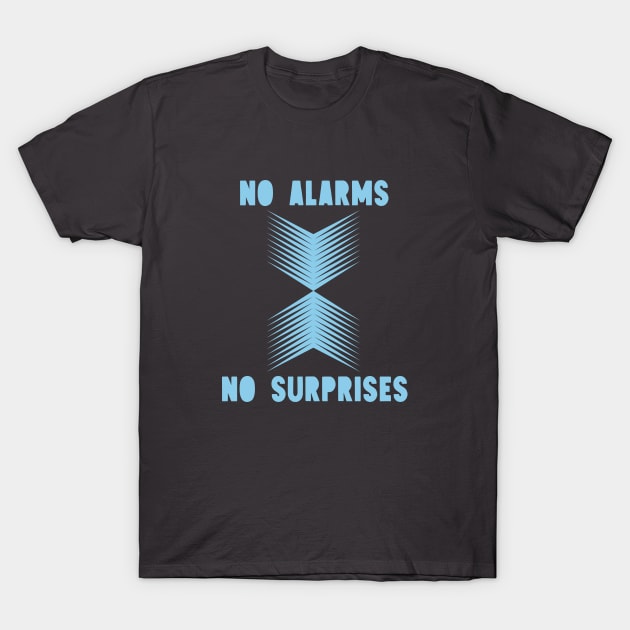 No Surprises, blue T-Shirt by Perezzzoso